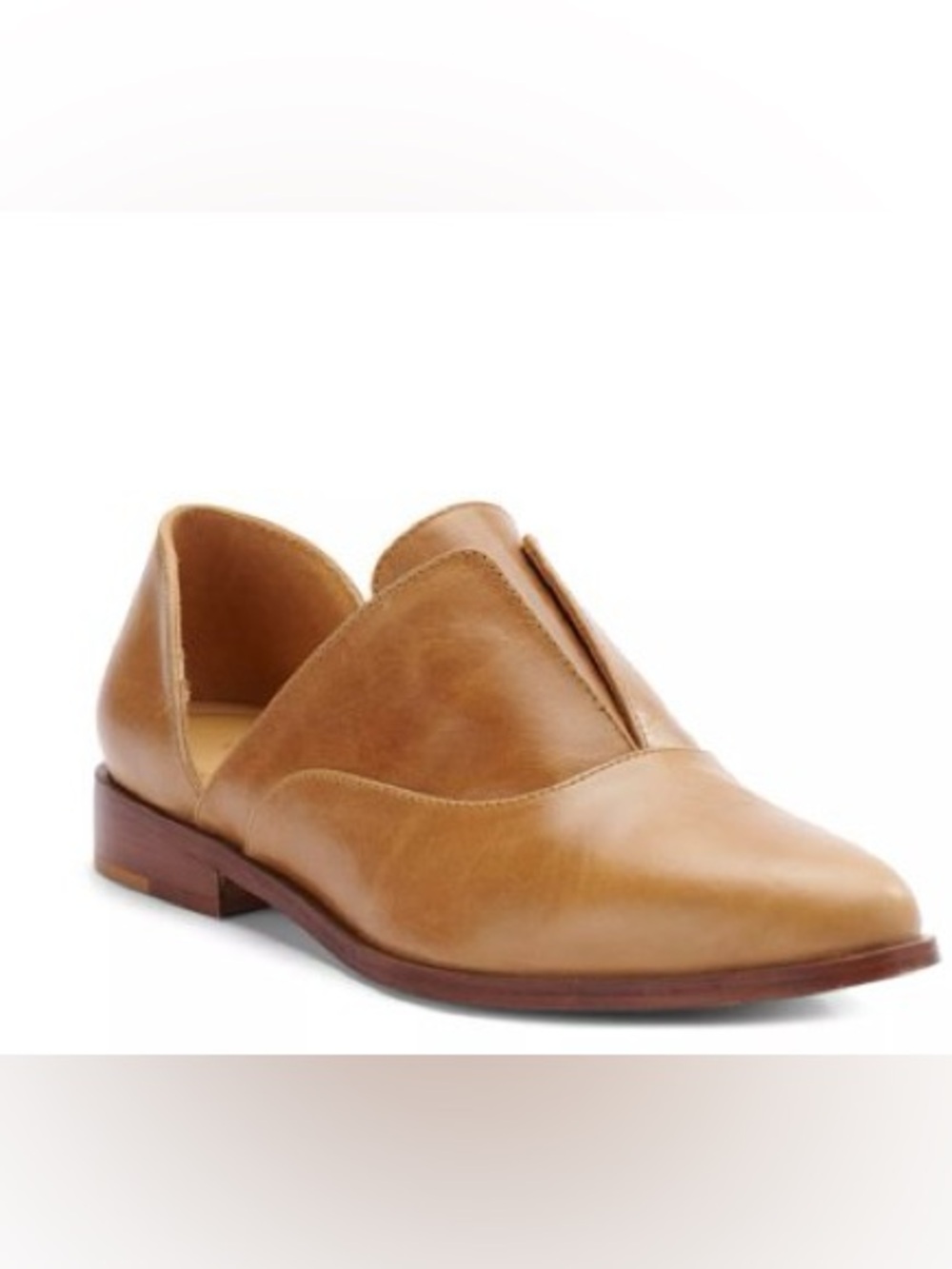 $160 Nisolo Emma Women's Leather D’Orsay Loafer in Tan EUC